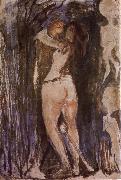 Edvard Munch Woman and death oil on canvas